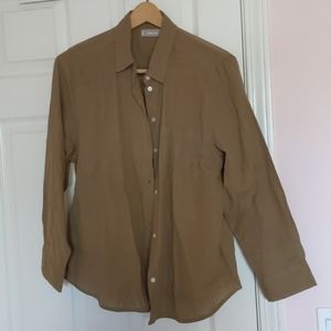 Everlane Olive Button Down Blouse